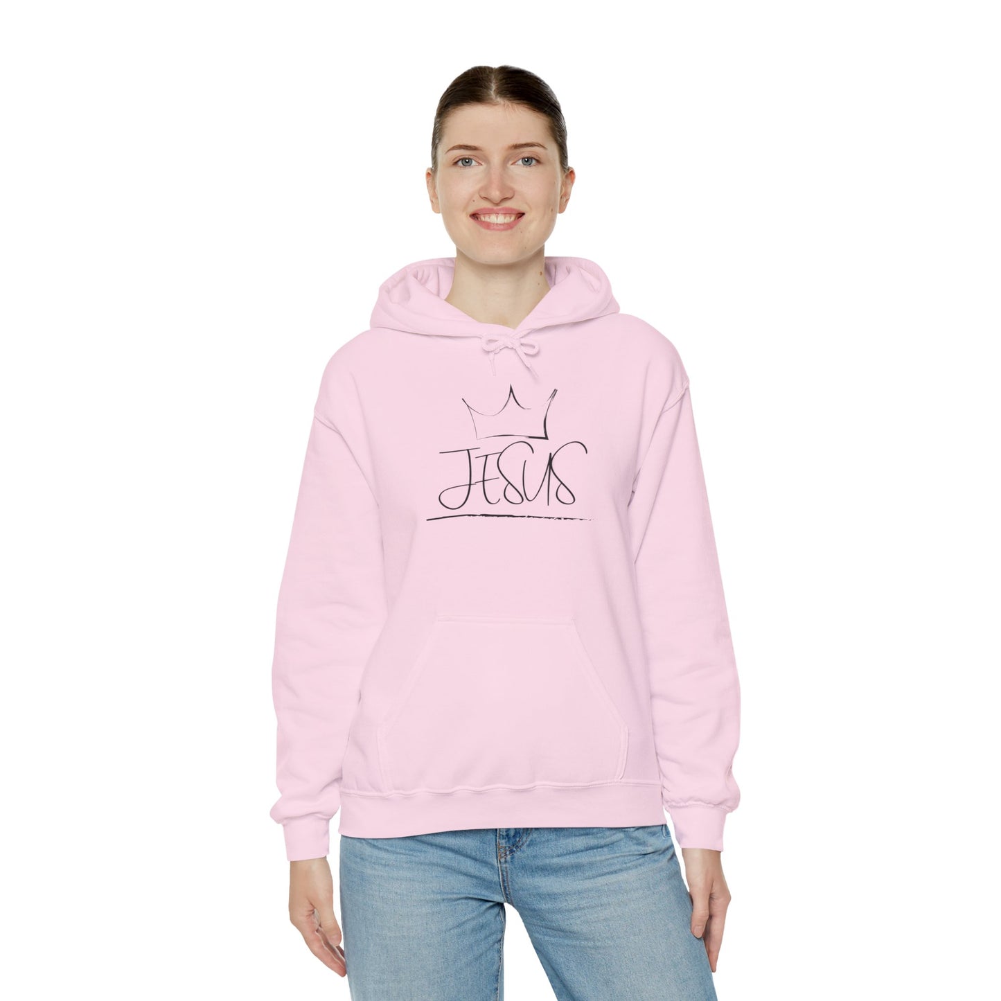 King Jesus Hoodie, Faith Sweatshirt, Religious Gift, Cozy Unisex Sweatshirt, Church Outfit