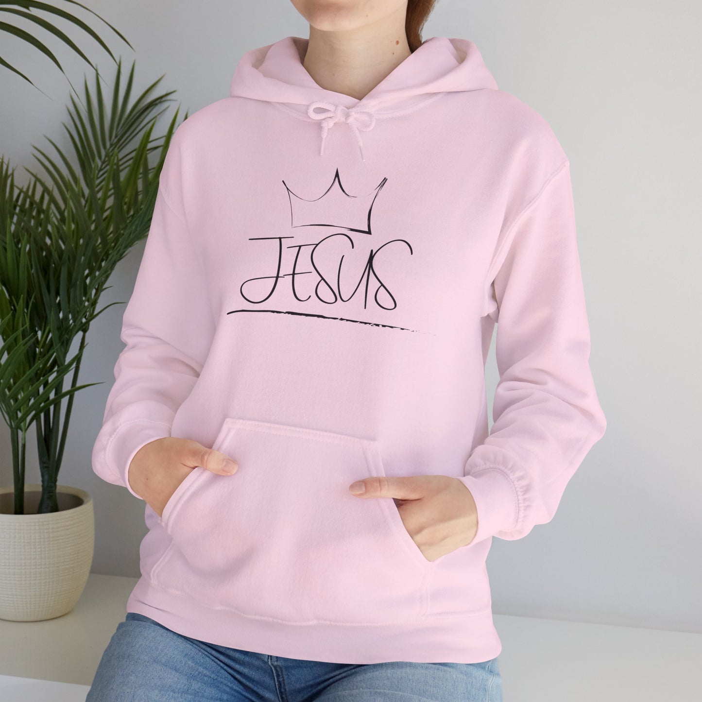 King Jesus Hoodie, Faith Sweatshirt, Religious Gift, Cozy Unisex Sweatshirt, Church Outfit